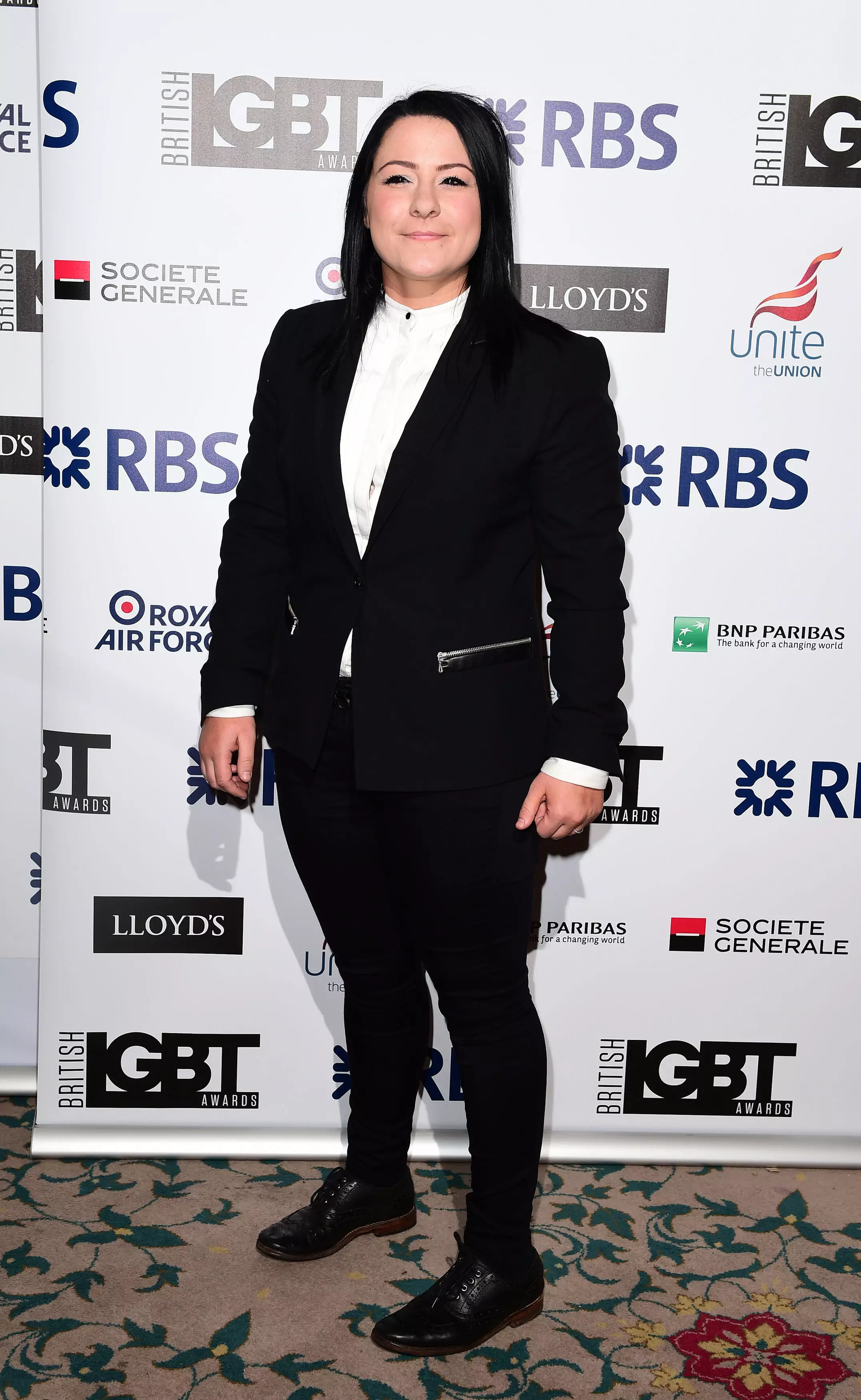 Lucy Spraggan in 2015 at the British LGBT Awards.