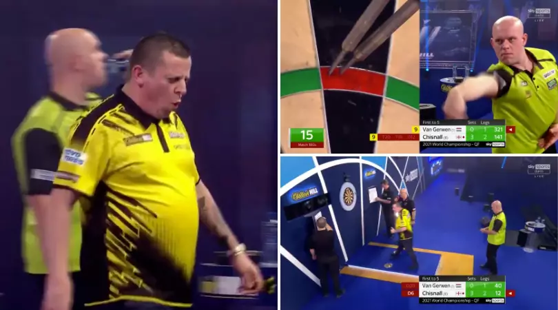Dave Chisnall And Michael Van Gerwen Play Out The Greatest Leg In World Championship Darts History