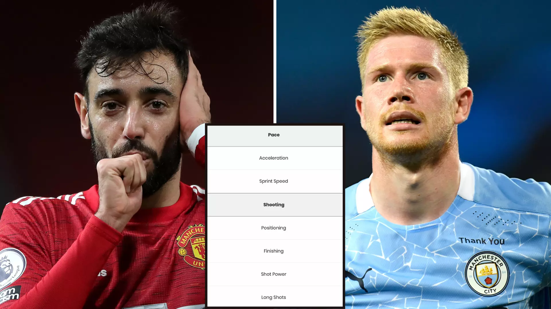 Bruno Fernandes Vs Kevin De Bruyne: The 29 FIFA 21 Stats That Decide Who Is The Better Player