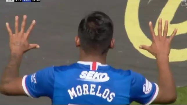 Alfredo Morelos Celebrates His Goal Against Celtic In Proper Sh*thouse Style