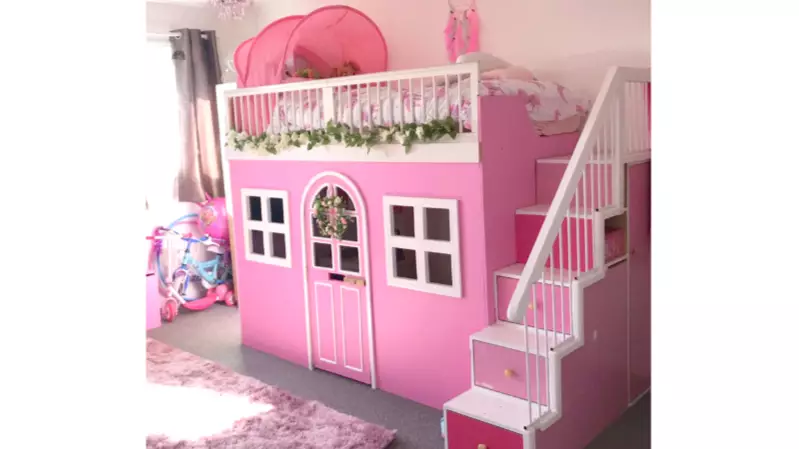 ​Family Create Princess Cottage Bedroom For Daughter For £20
