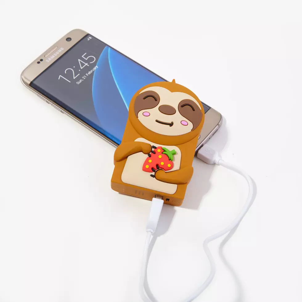 The Sloth Power Bank from quirky gifting company Firebox offers 2000mAh of charging power (