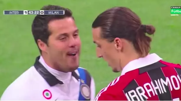 WATCH: When Julio Cesar Tried To Make Zlatan Ibrahimovic Miss A Penalty