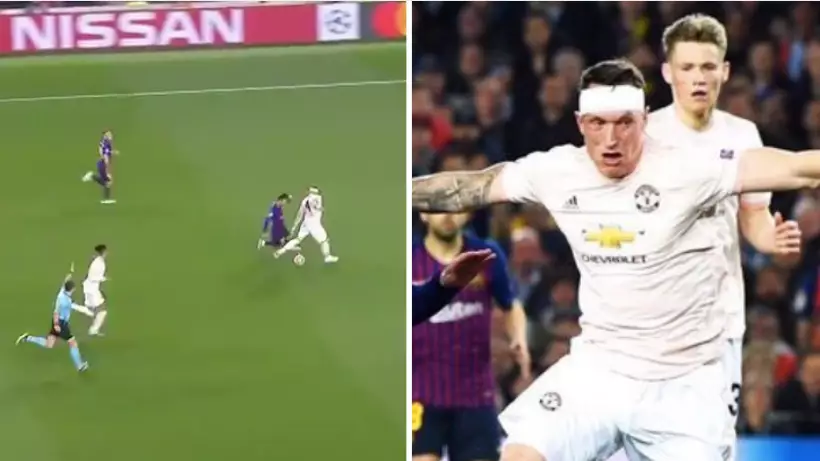 Lionel Messi Turns Phil Jones Inside Out Three Times In Space Of Ten Seconds