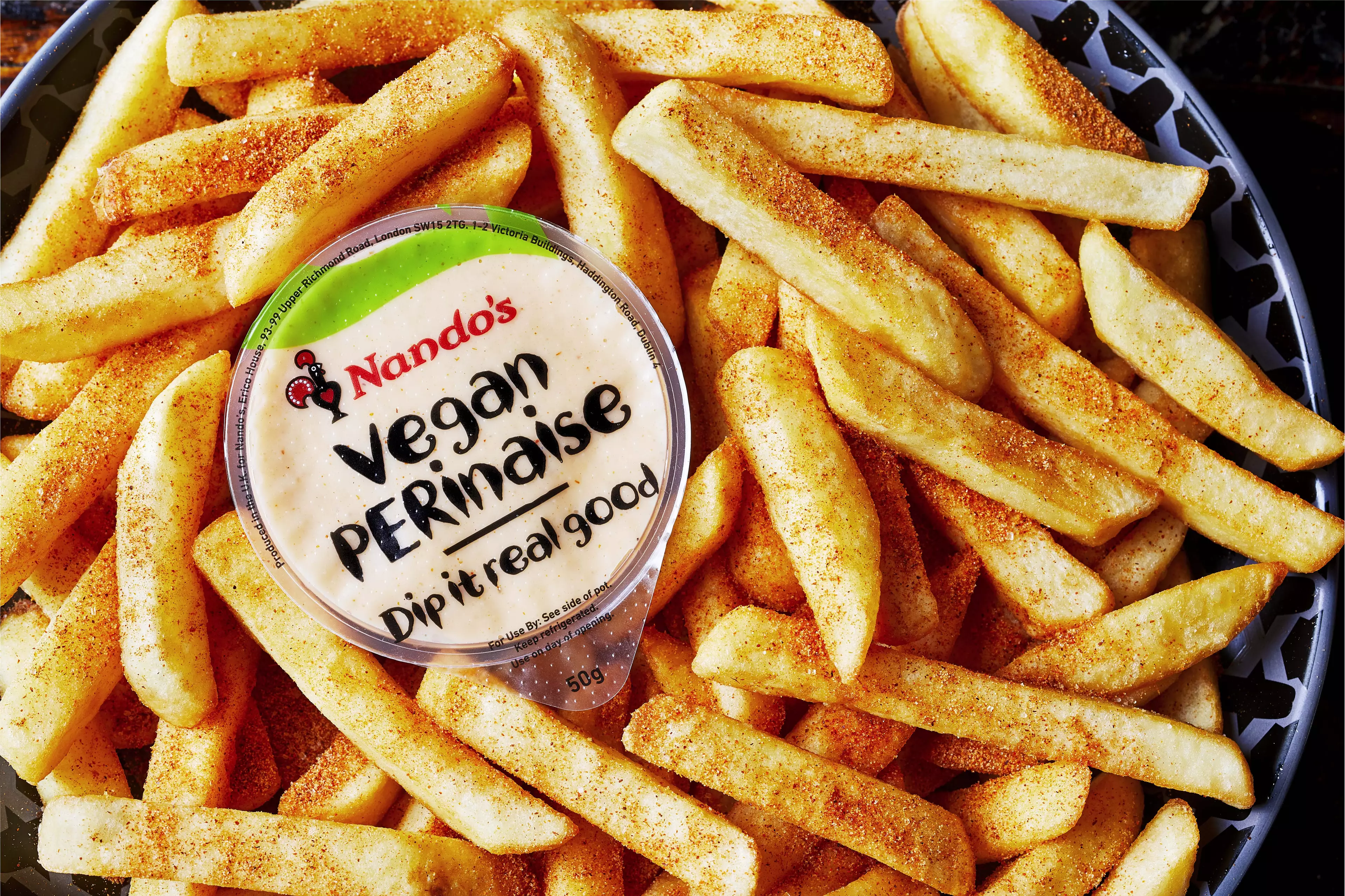 Vegan PERInaise is the first plant-based substitute to be developed by masters of PERi-PERi Nando's (