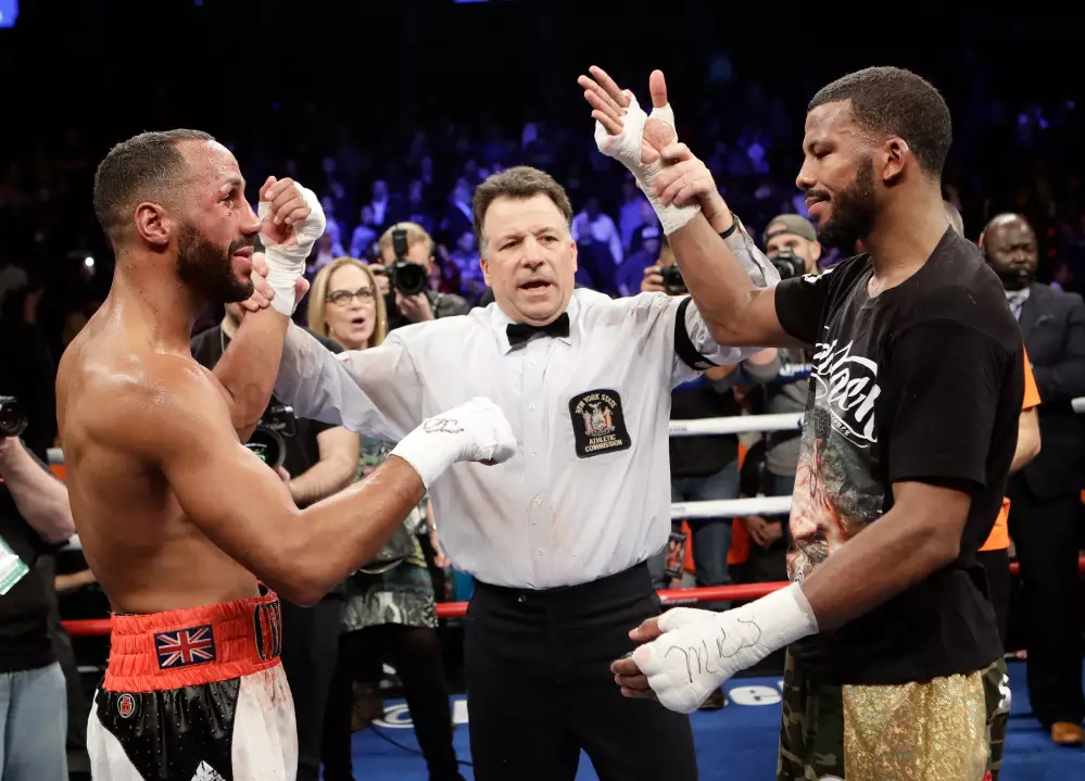 Badou Jack Accidentally Punches The Referee With His Mean Left Hook