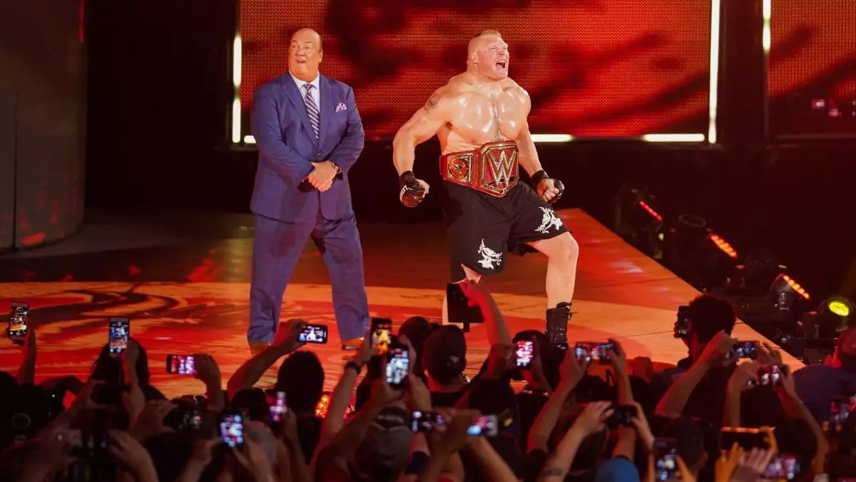 Until just over a week ago Lesnar was WWE Universal champion. Image: WWE