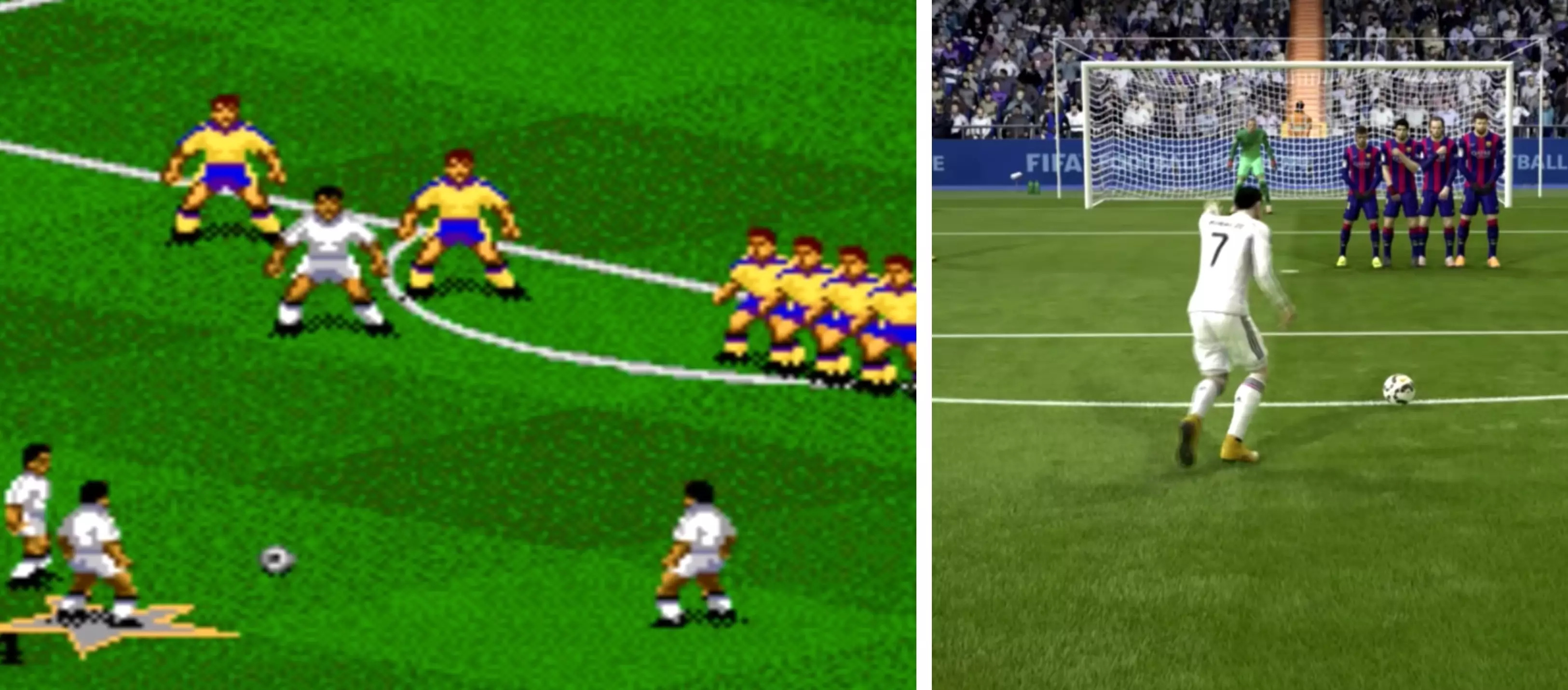 The Awesome Evolution Of Free-Kicks From FIFA 94 To FIFA 19