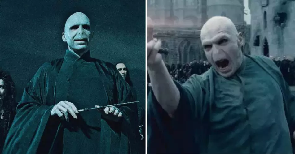 Voldermort's cloak completely changes in colour as horcruxes are destroyed