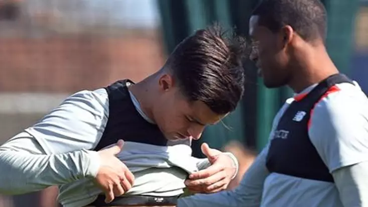 Coutinho Shows Off Incredibly Bad Tattoo In Liverpool Training 