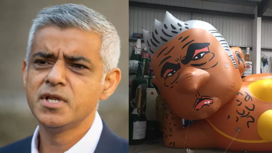 Sadiq Khan Blimp To Be Flown Over London In Protest Against Donald Trump Balloon