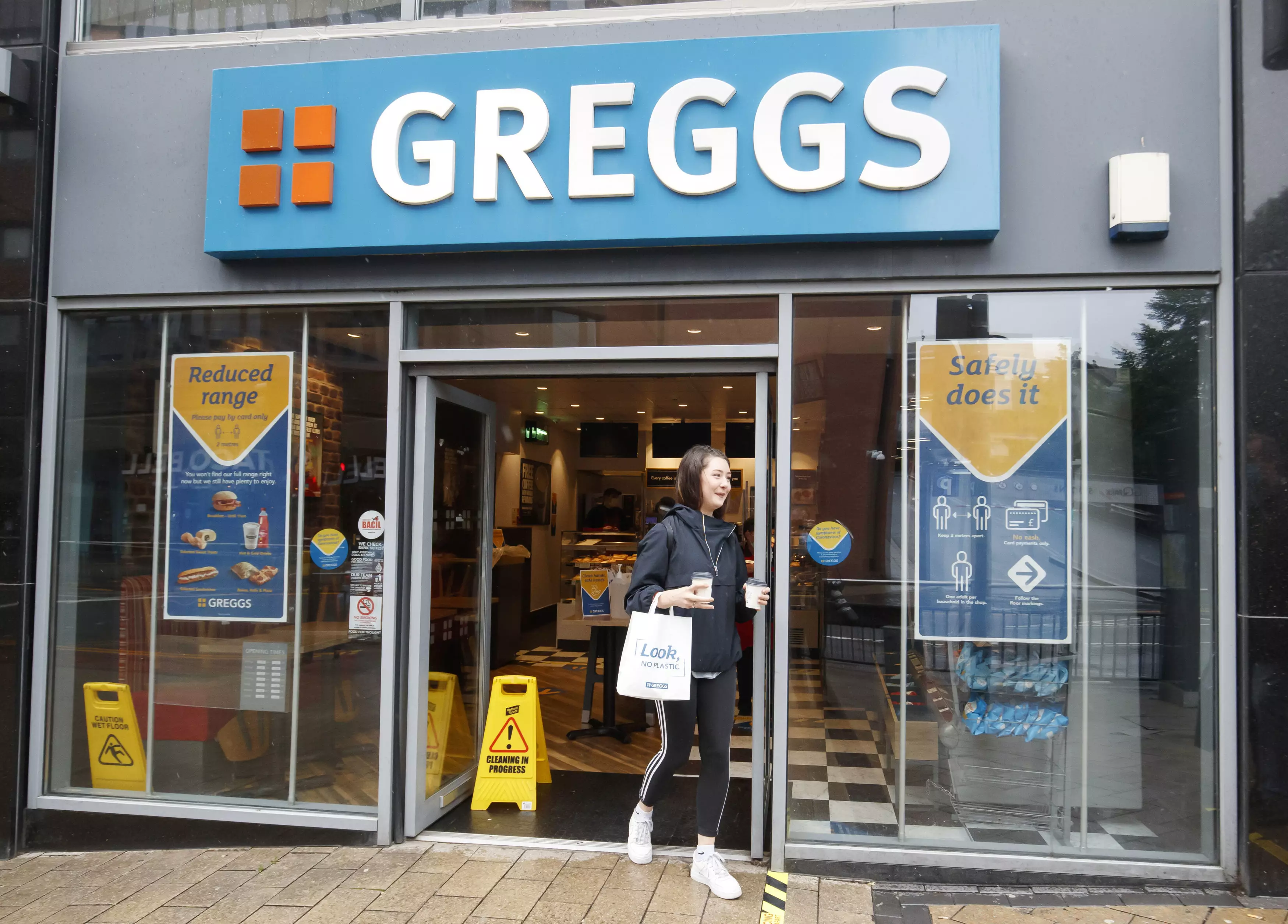 Greggs is back open.