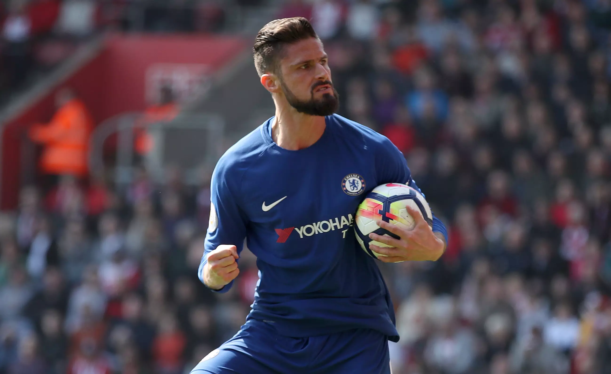 Giroud is one of those players whose contract expires on June 30th. Image: PA Images
