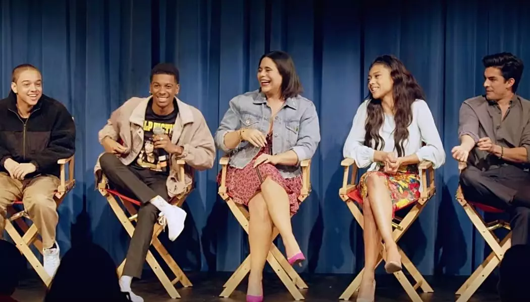 On My Block main cast answers questions from the audience. (