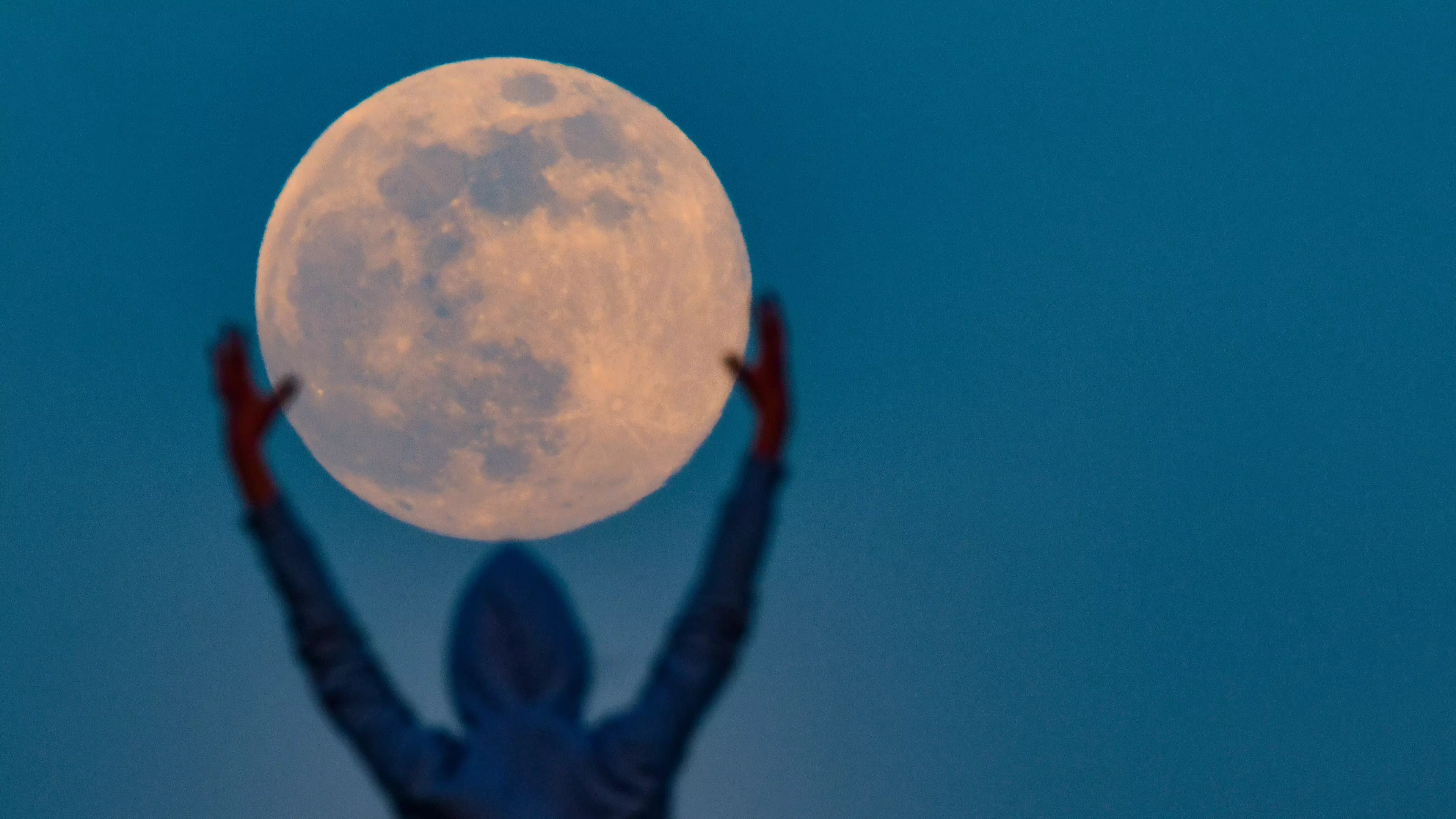 Pink Supermoon Dominated Skies Over The UK Last Night