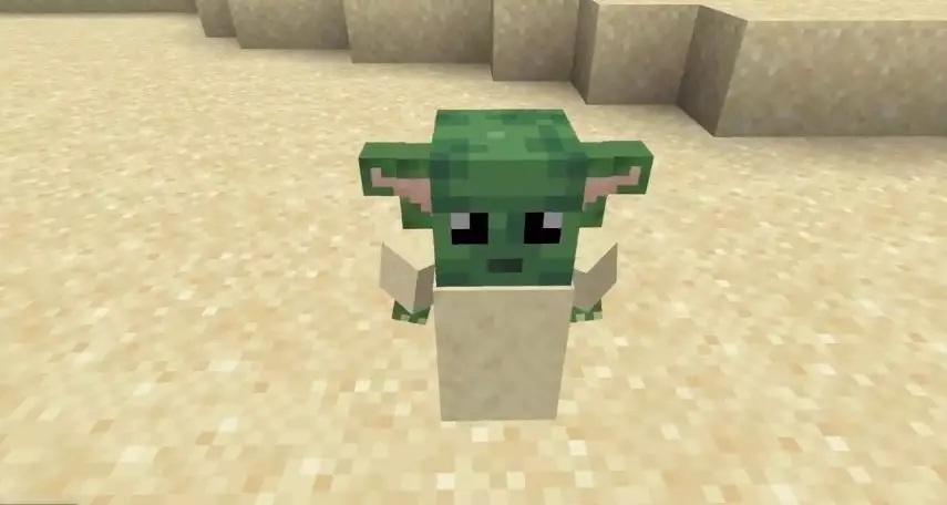 Baby Yoda In Minecraft /