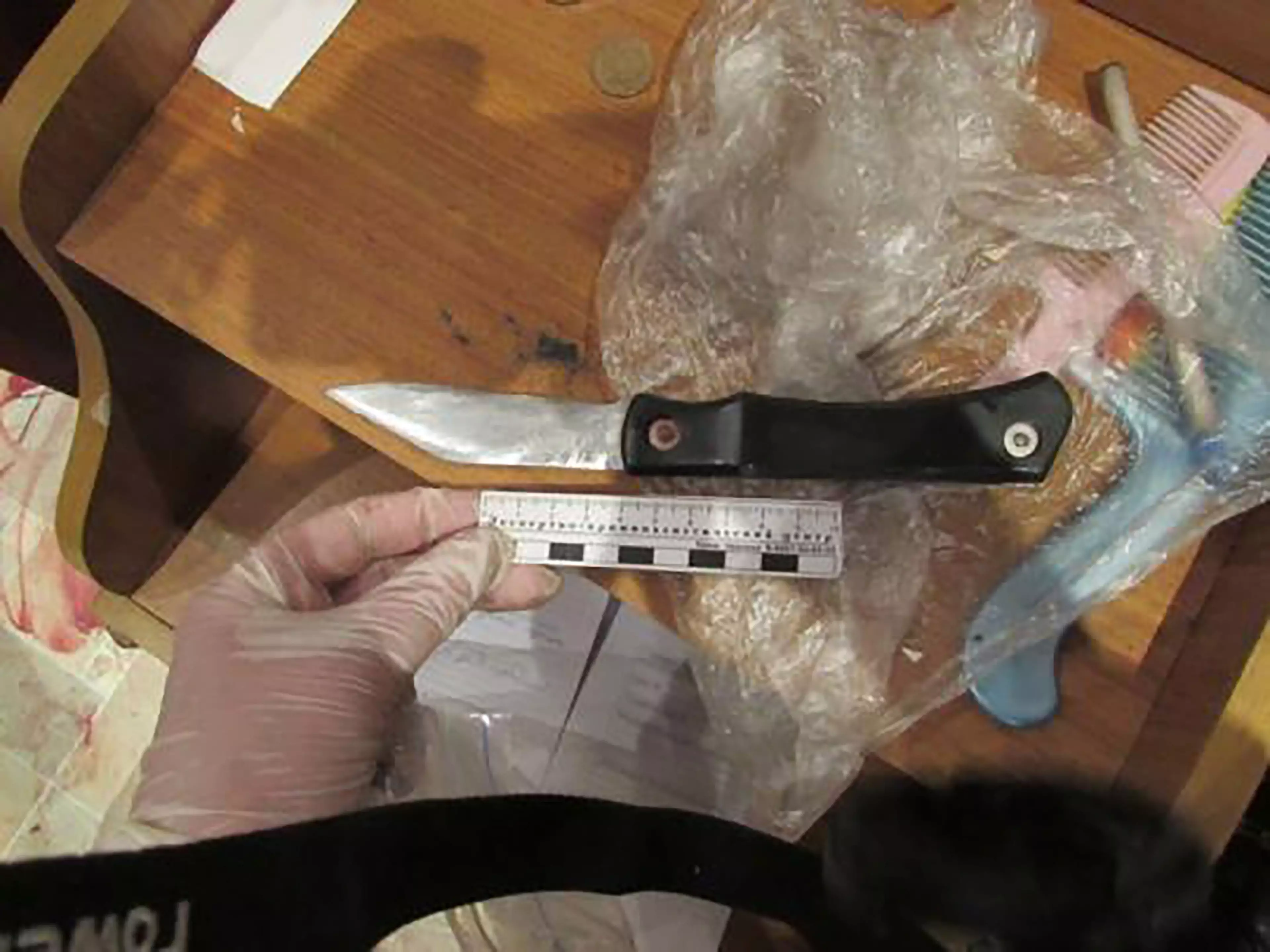 The kitchen knife allegedly used to kill Nikiforova.