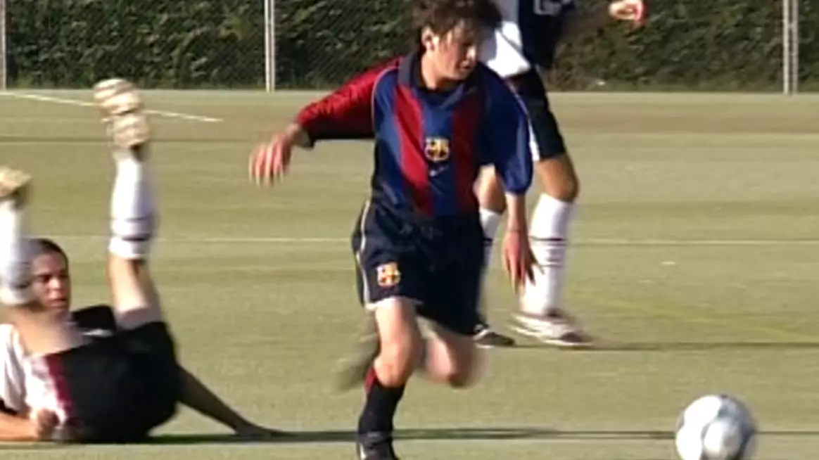A Previously Unseen Compilation Of Lionel Messi During His Time In Barcelona's Youth Academy 