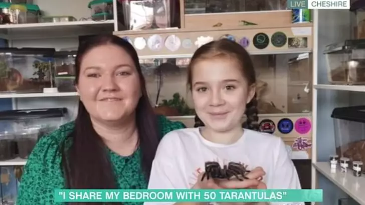 Little Girl Dubbed 'Next David Attenborough' Shares Bedroom With 50 Tarantulas
