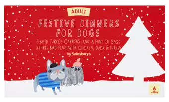 Dog Christmas dinner is available at Sainsbury's too