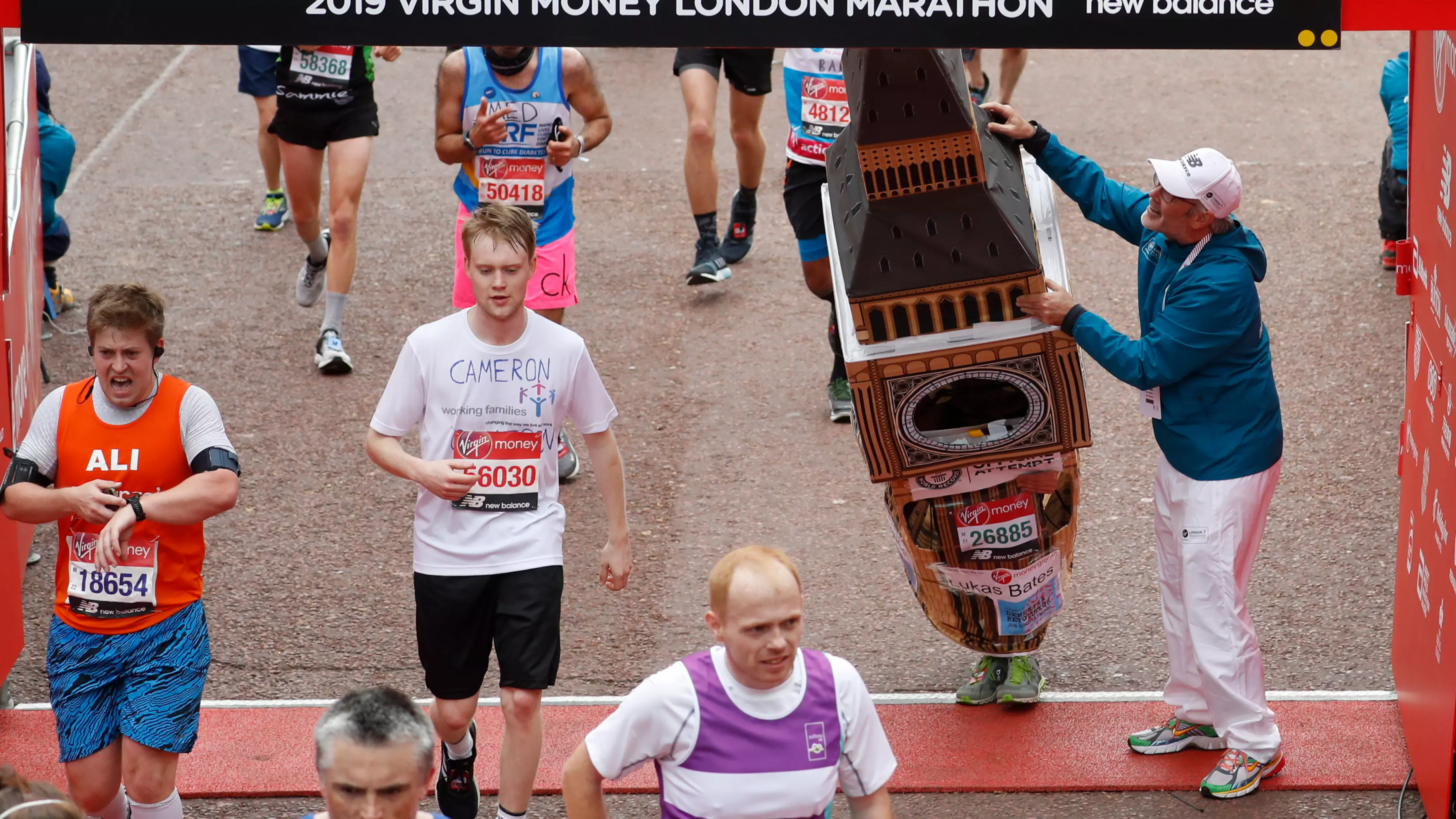 Runner Dressed As Big Ben Gets Stuck During London Marathon 