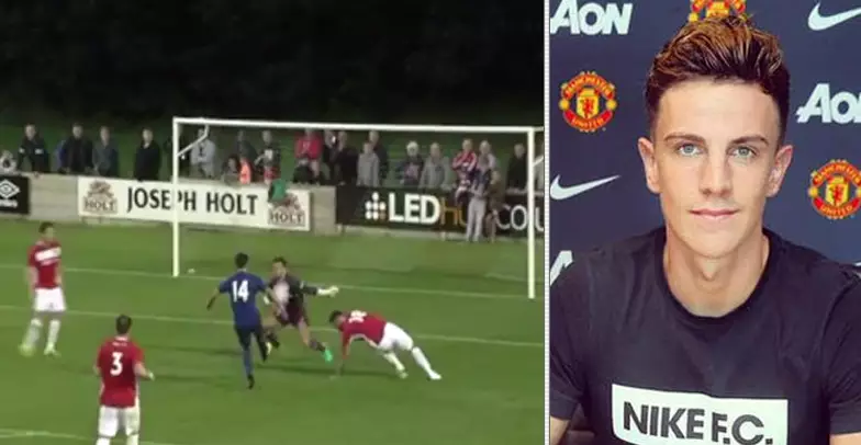 WATCH: Manchester United Prodigy Josh Harrop Scores Two Outstanding Goals vs Salford City