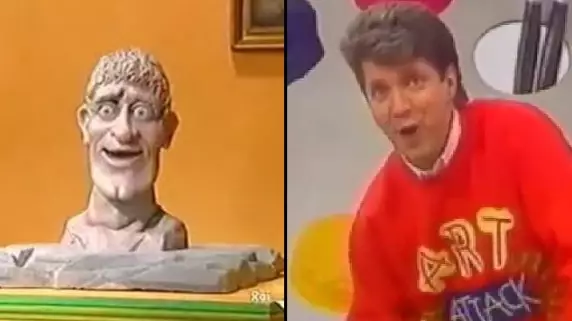 Apparently There's A Rude Word Moulded Into The Head Off 'Art Attack'