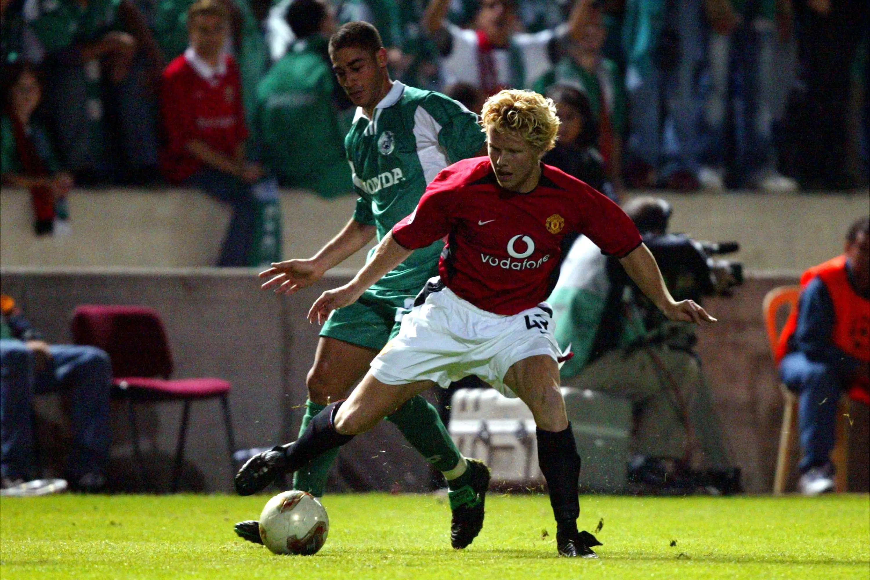 Timm playing for United in 2002. Image: PA Images