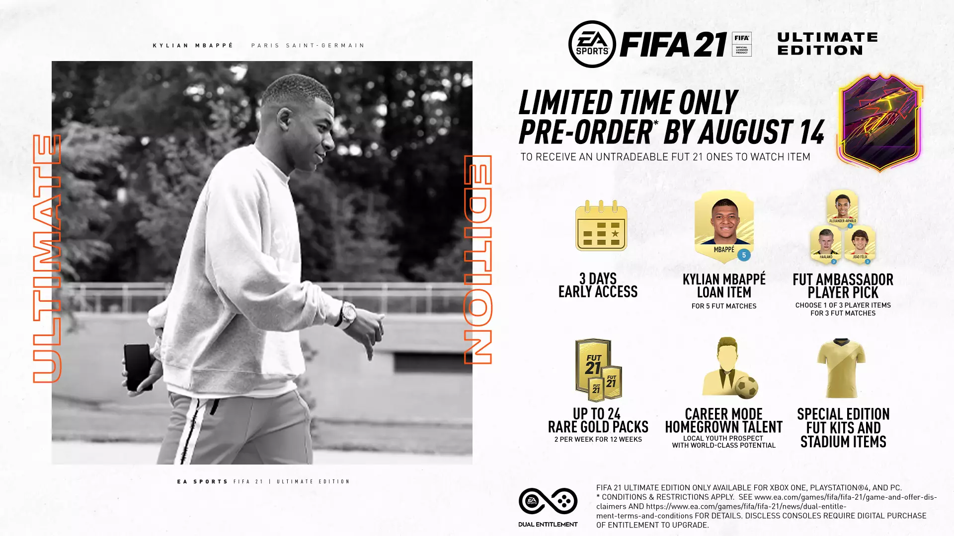 Pre-order bonuses for Ultimate Edition: One To Watch which is available until August 14. (Image