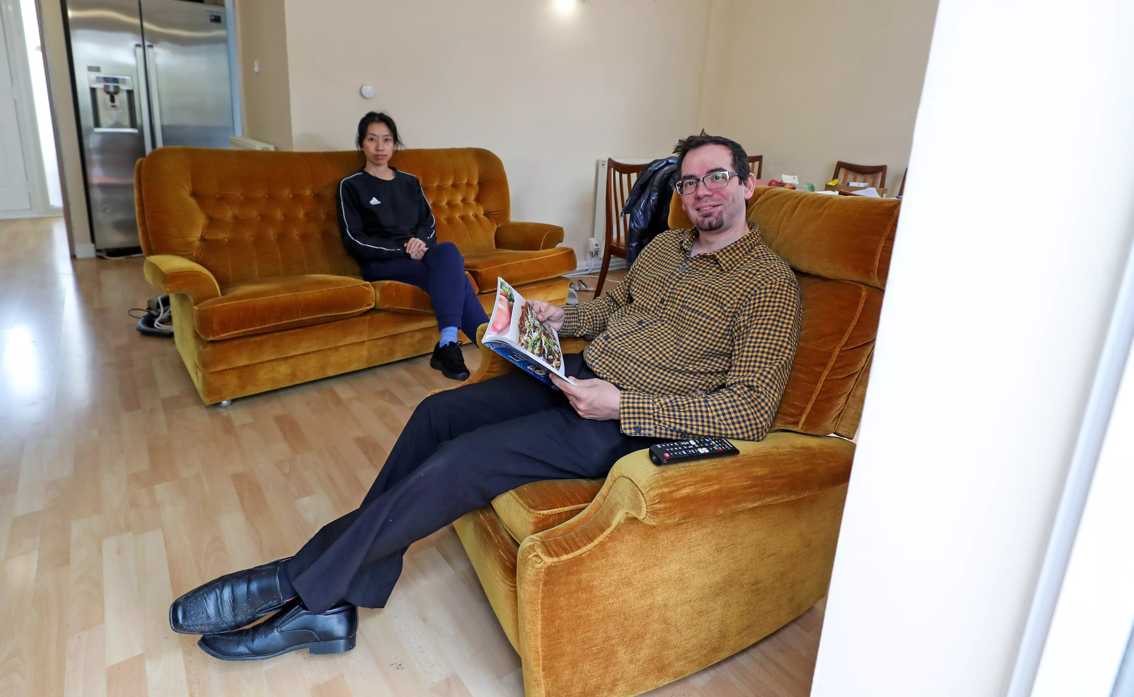 The couple are living in Knutsford while in lockdown in the UK.