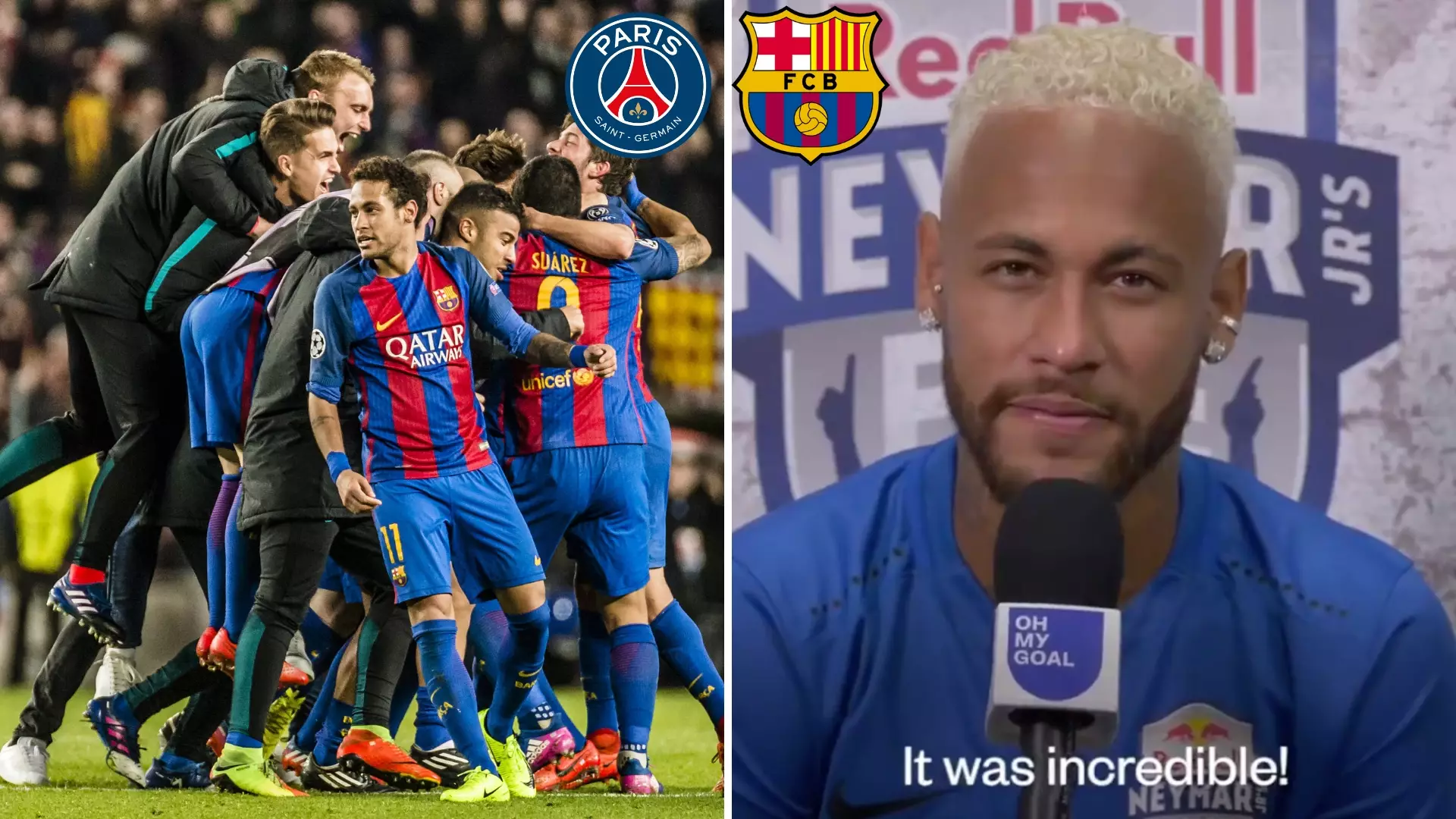 Neymar Has Trolled PSG By Saying His Favourite Memory Is Barcelona’s Incredible 6-1 Champions League Win