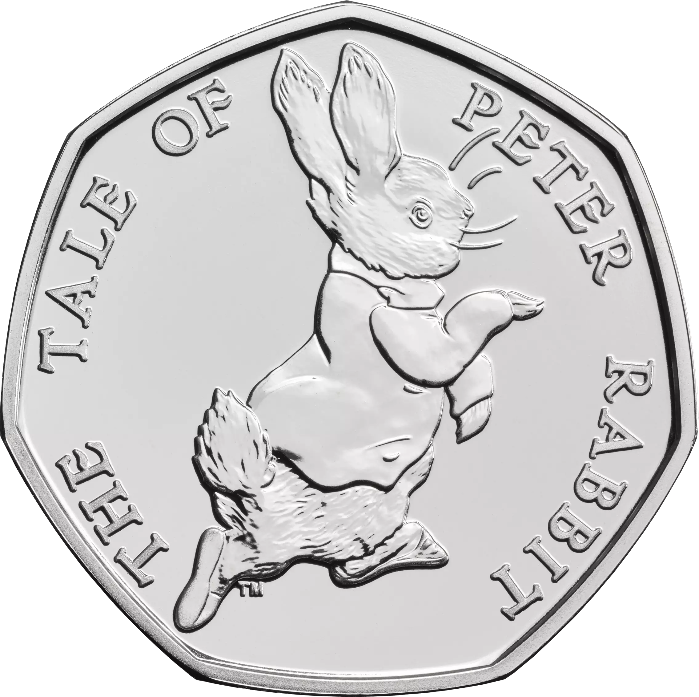 The Peter Rabbit coin is the 6th rarest 50p piece.
