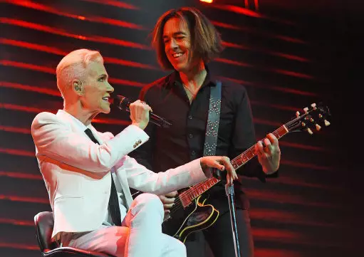 Marie Fredriksson and Per Gessle in Cologne, Germany, on 24 June 2015.
