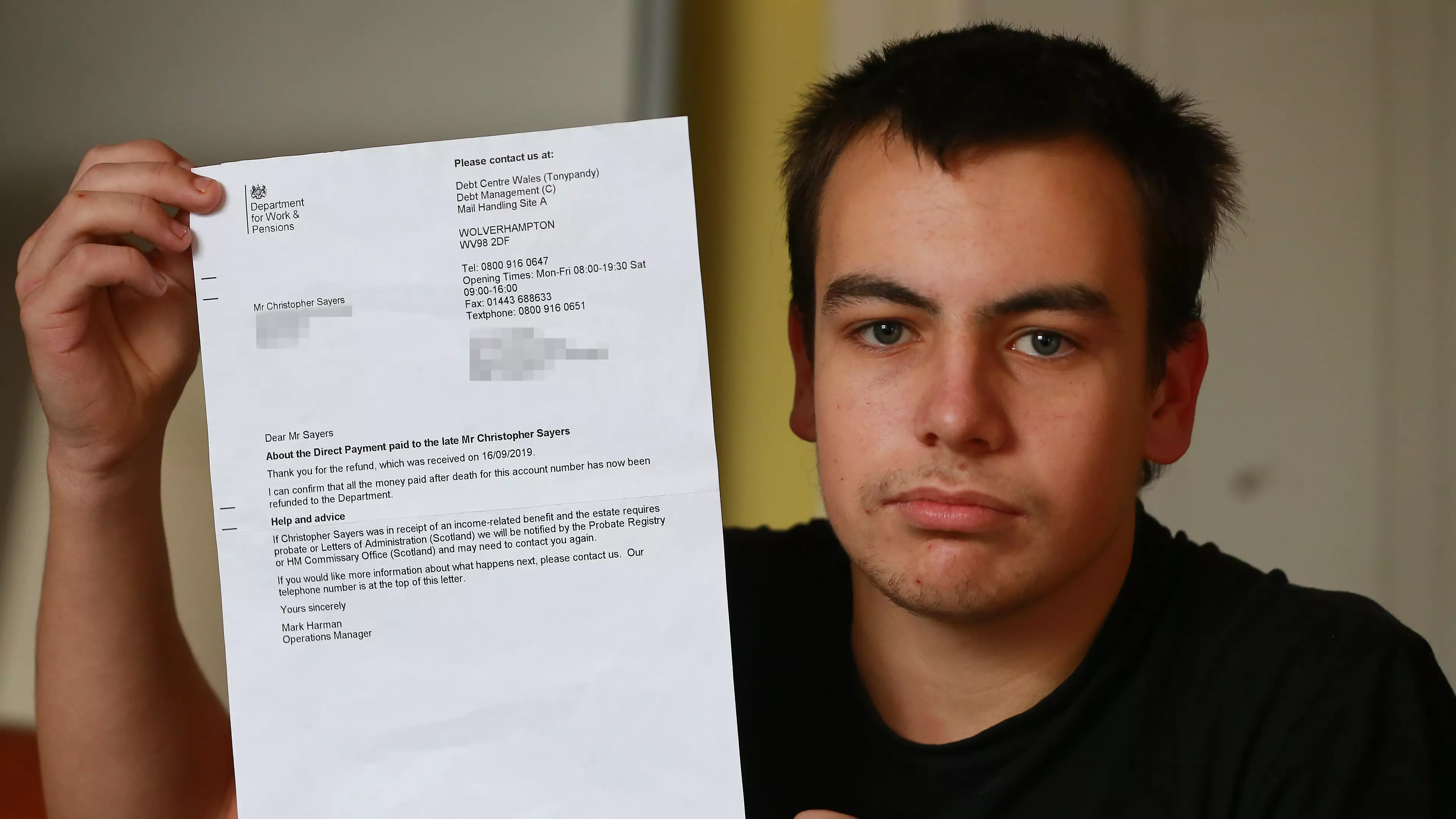 Mum Receives Government Letter Saying Her Son Is Dead When He Isn't 