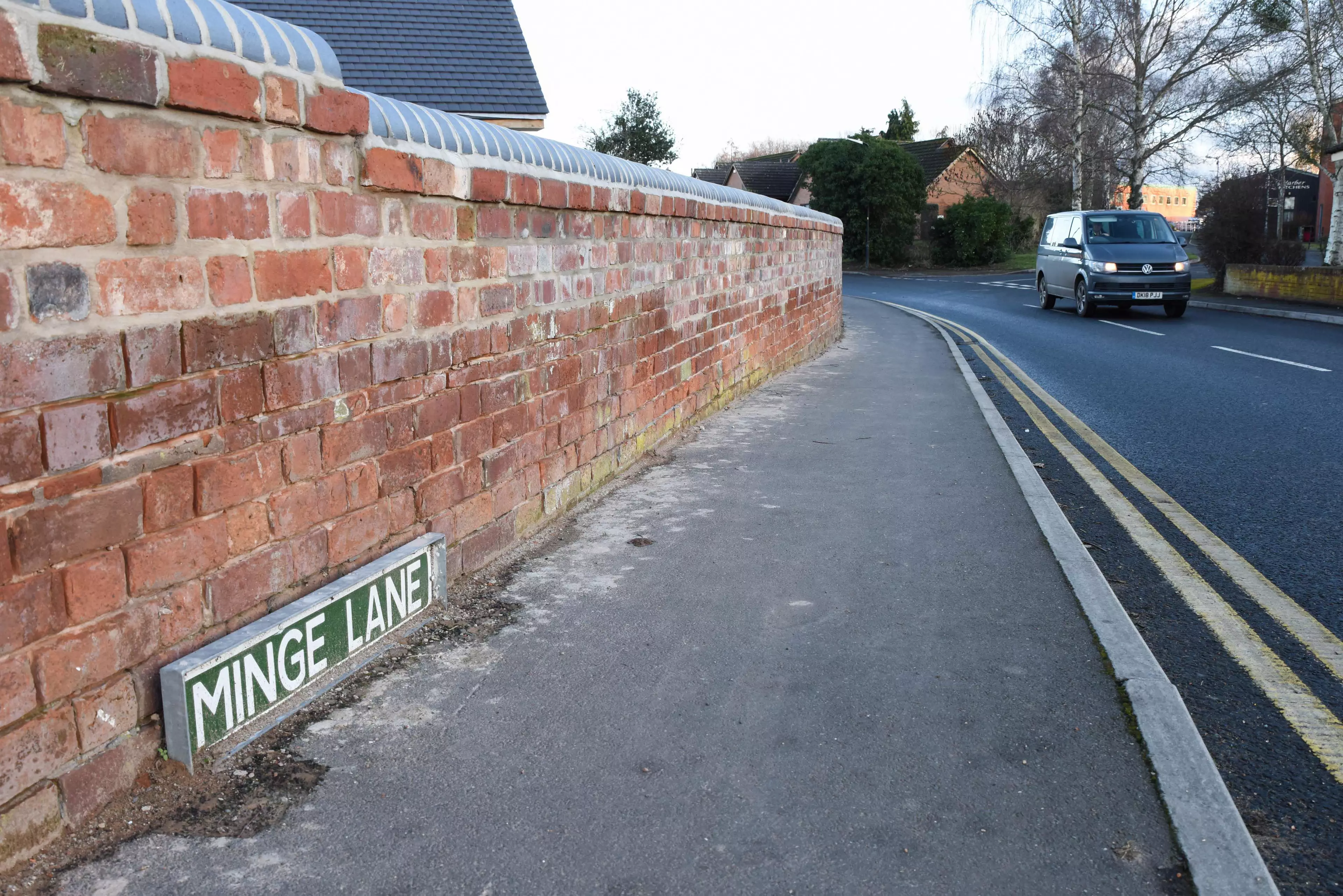 Minge Lane in Upton-upon-Severn.
