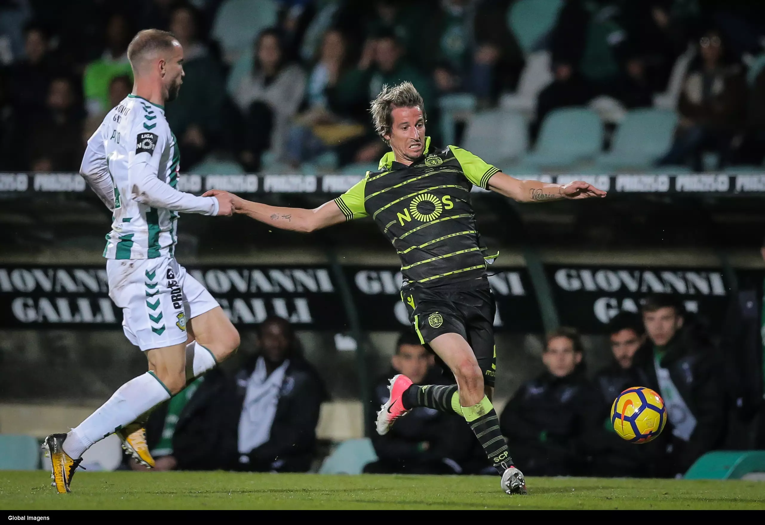 Coentrao in action for Sporting. Image: PA