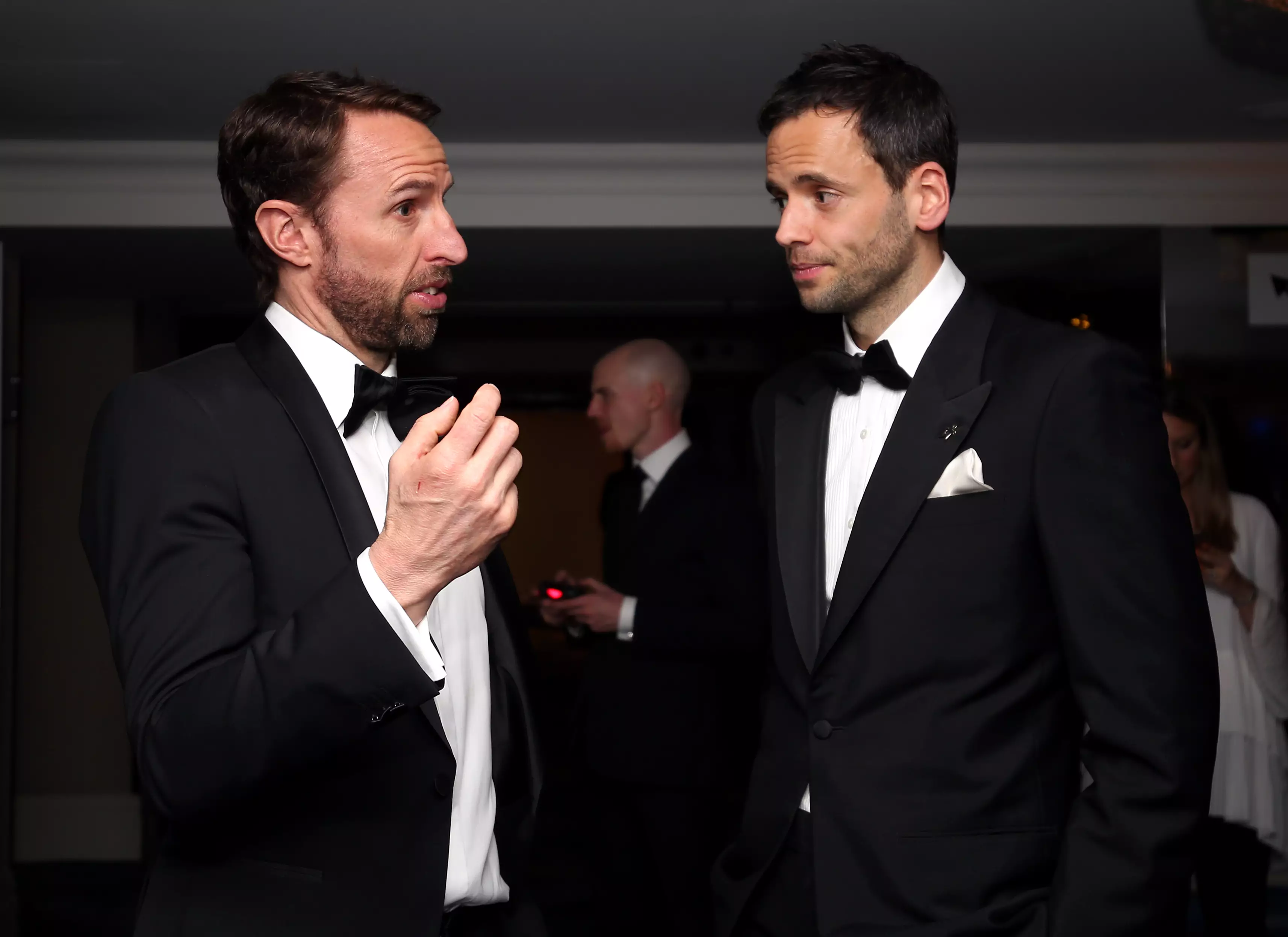 Southgate no doubt telling Purkiss that any Kane failure at the World Cup is his fault. Image: PA Images
