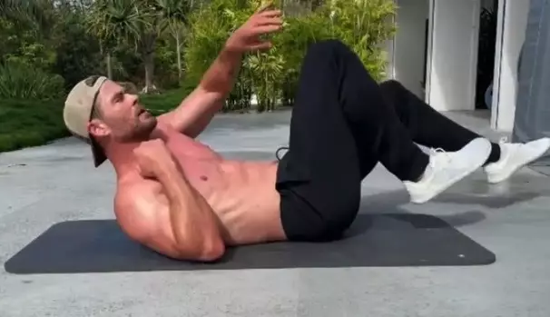 Hemsworth has been working hard to get in shape for his new film, Extraction 2.