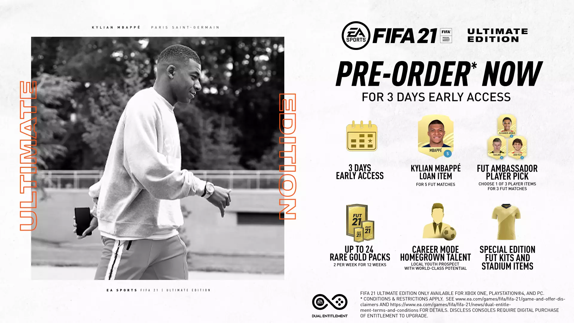 Pre-order bonuses for Ultimate Edition. (Image