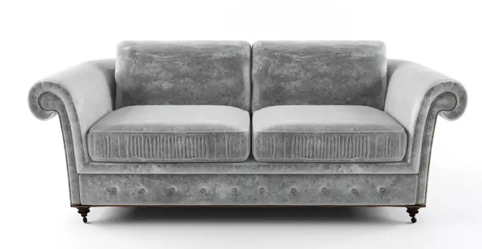Becky wanted a pricy velvet sofa she'd spotted online (