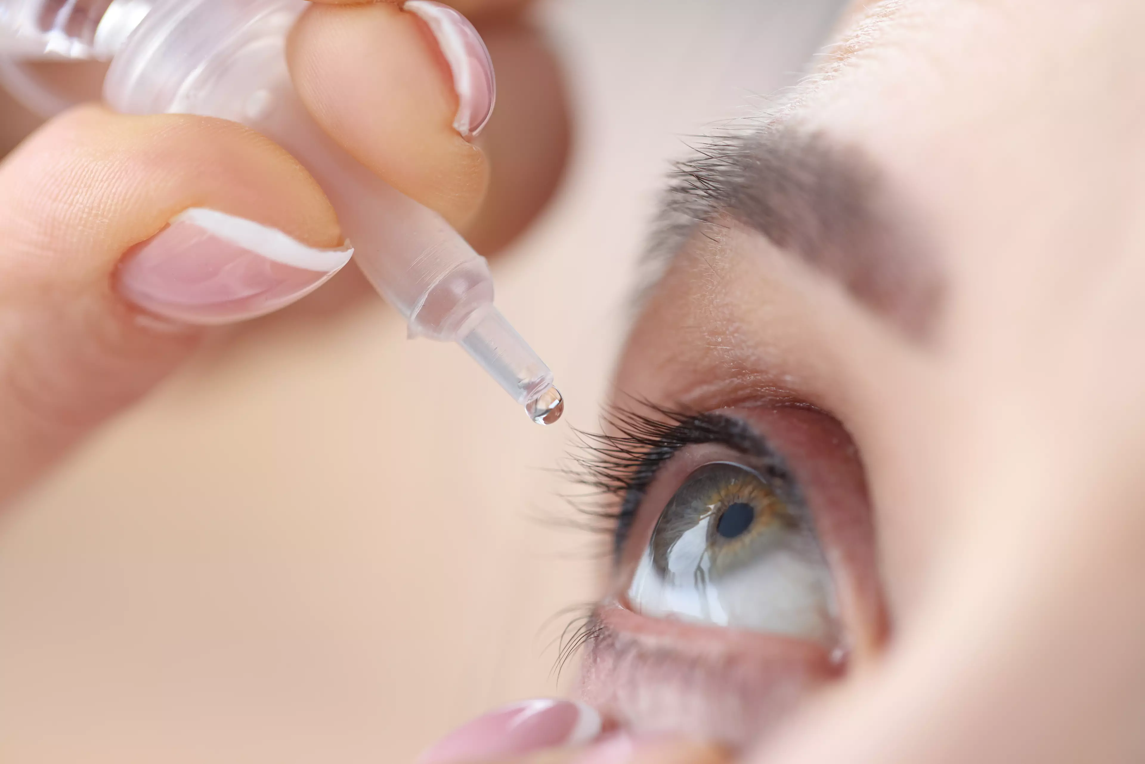 Eye drops can help lubricate your eyes (