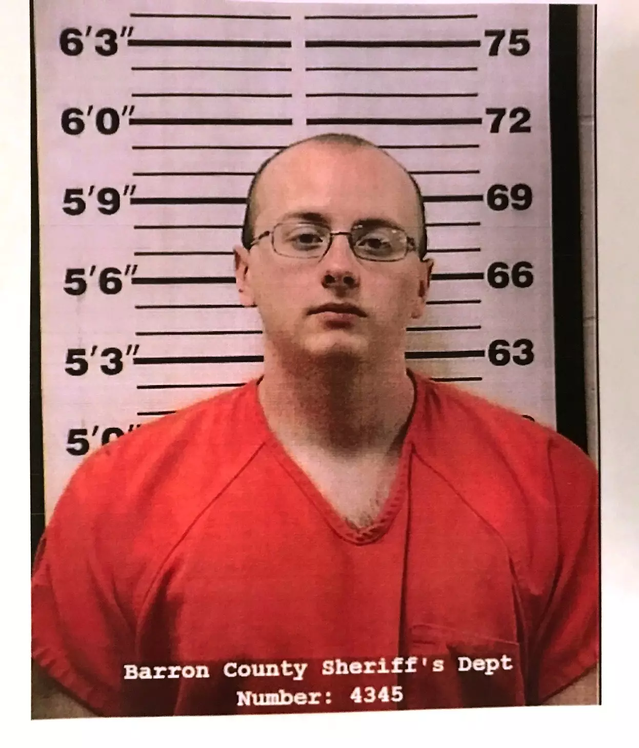 Mugshot of Jake Thomas Patterson, suspect in the kidnapping.