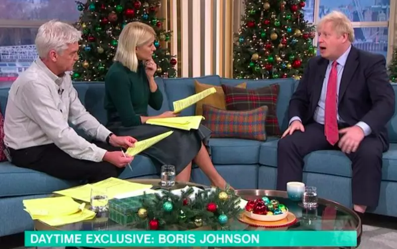 Phillip Schofield and Holly Willoughby were back at work bright and early interviewing Boris Johnson (