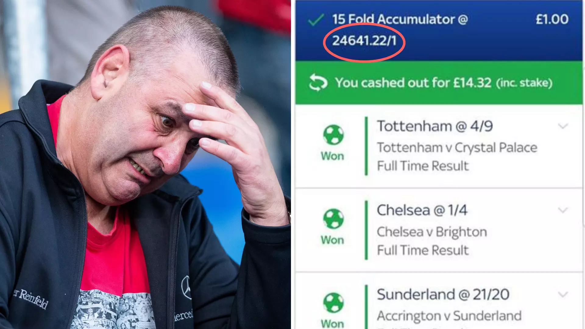 Punter Cashes Out Early For £14 And Misses Out On An Incredible £24,000