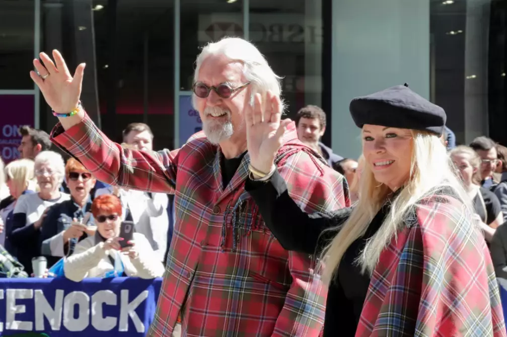 Billy and Pamela at the 2019 Tartan Day Parade in New York.