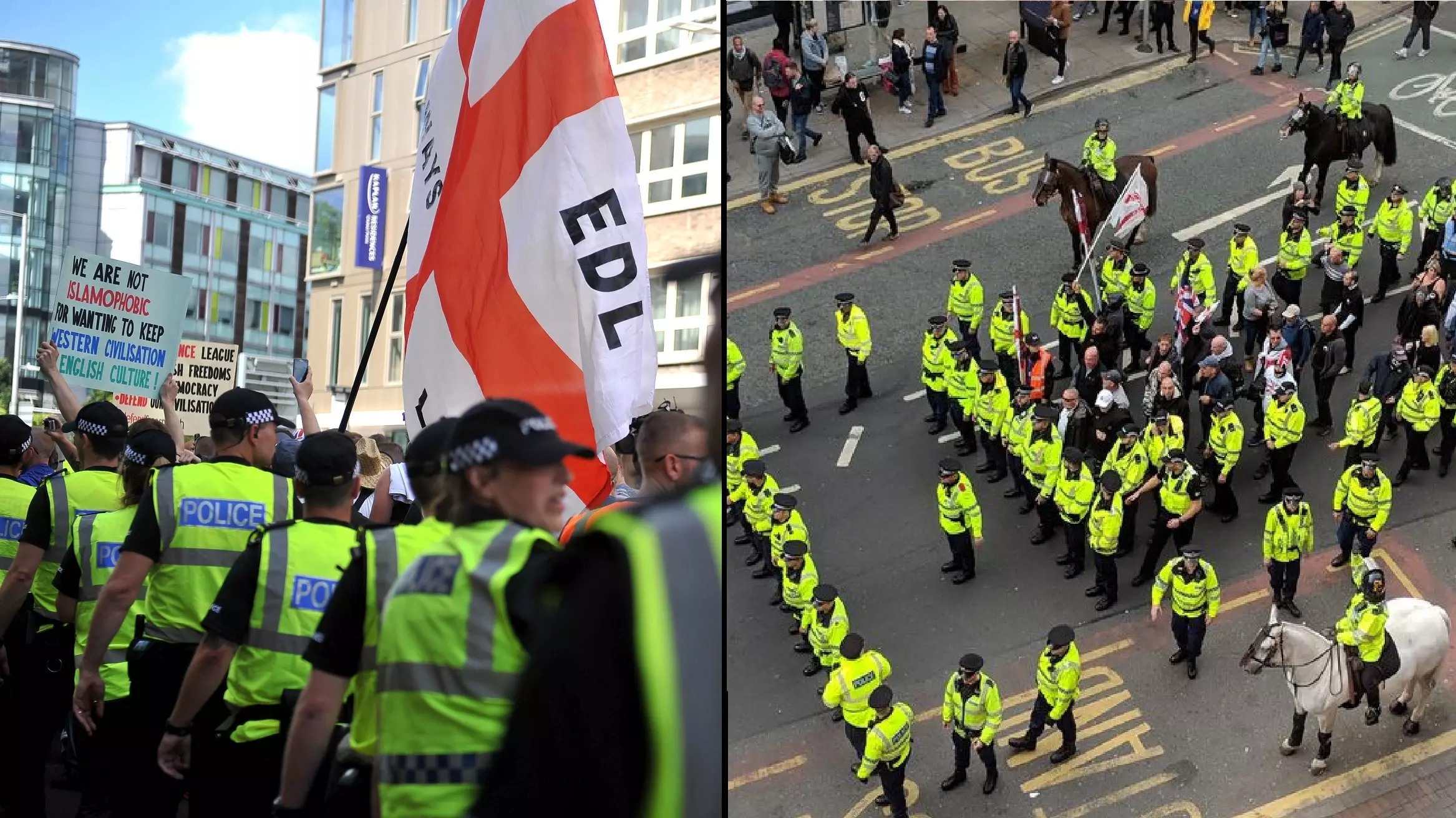 Not Many EDL Members Turned Up To Their Manchester Protest Yesterday
