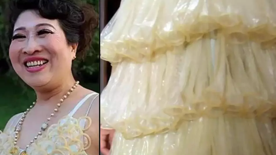 Woman Creates 'Condom Dress' To Raise Awareness For HIV