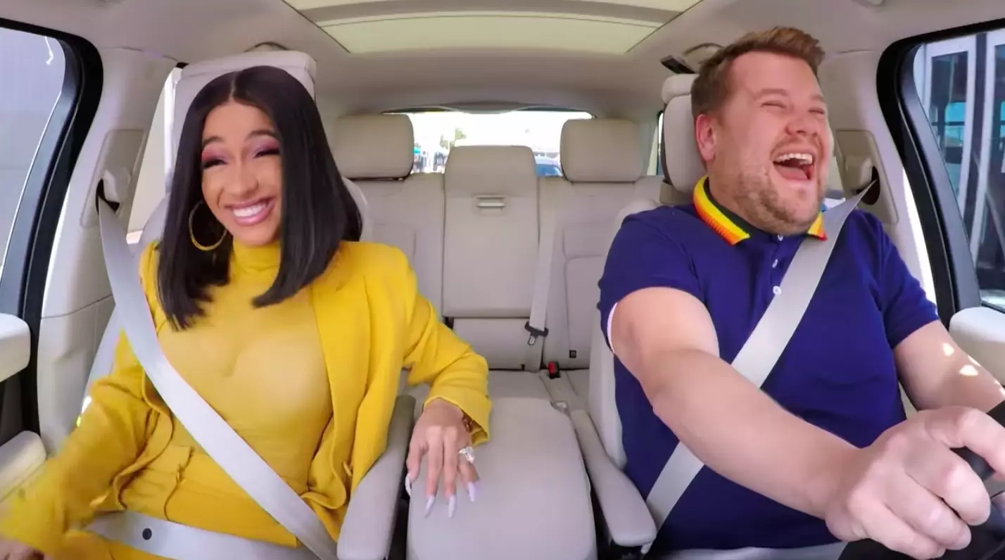 Maybe James Corden should just drive Cardi B around...?