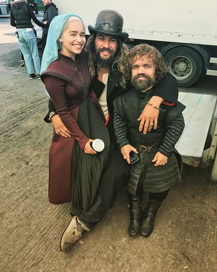 Emilia Clarke ain't taking the blame for the misplaced coffee cup.