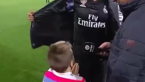 WATCH: Little Lad Gatecrashes Real Madrid Star's Interview, Gets His Jacket